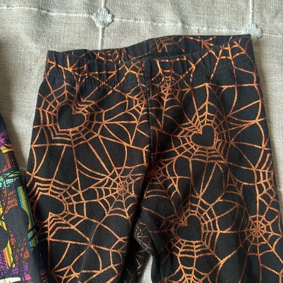 Lularoe Jack Skeleton Halloween Leggings 2 Pair Set - Picture 4 of 6